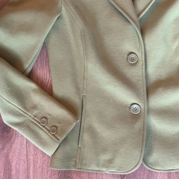 Talbots beautiful quality avocado green blazer size Small - Picture 3 of 10